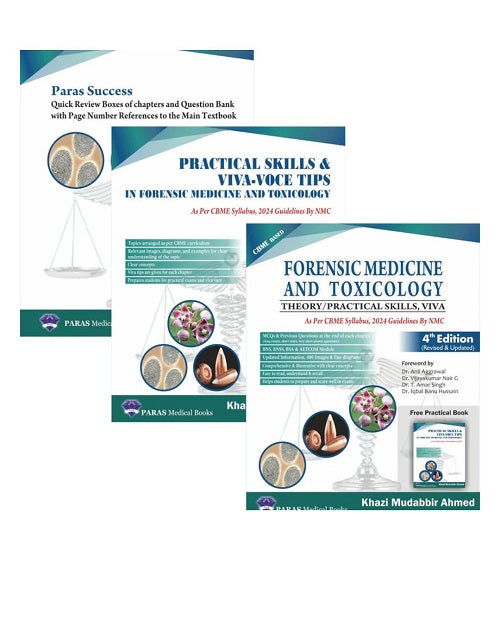 Forensic Medicine and Toxicology (Theory, Practical Skills, VIVA) by Khazi Mudabbir 4/e 2026