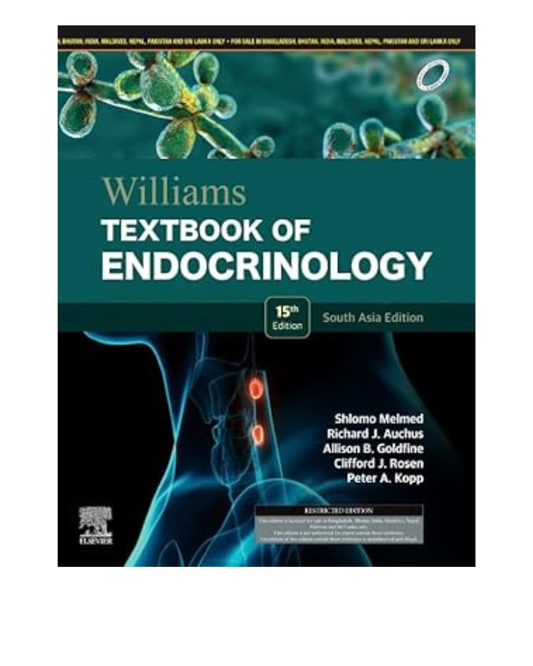 Williams Textbook of Endocrinology 15/e South Asia Edition 2025 by Shlomo Melmed
