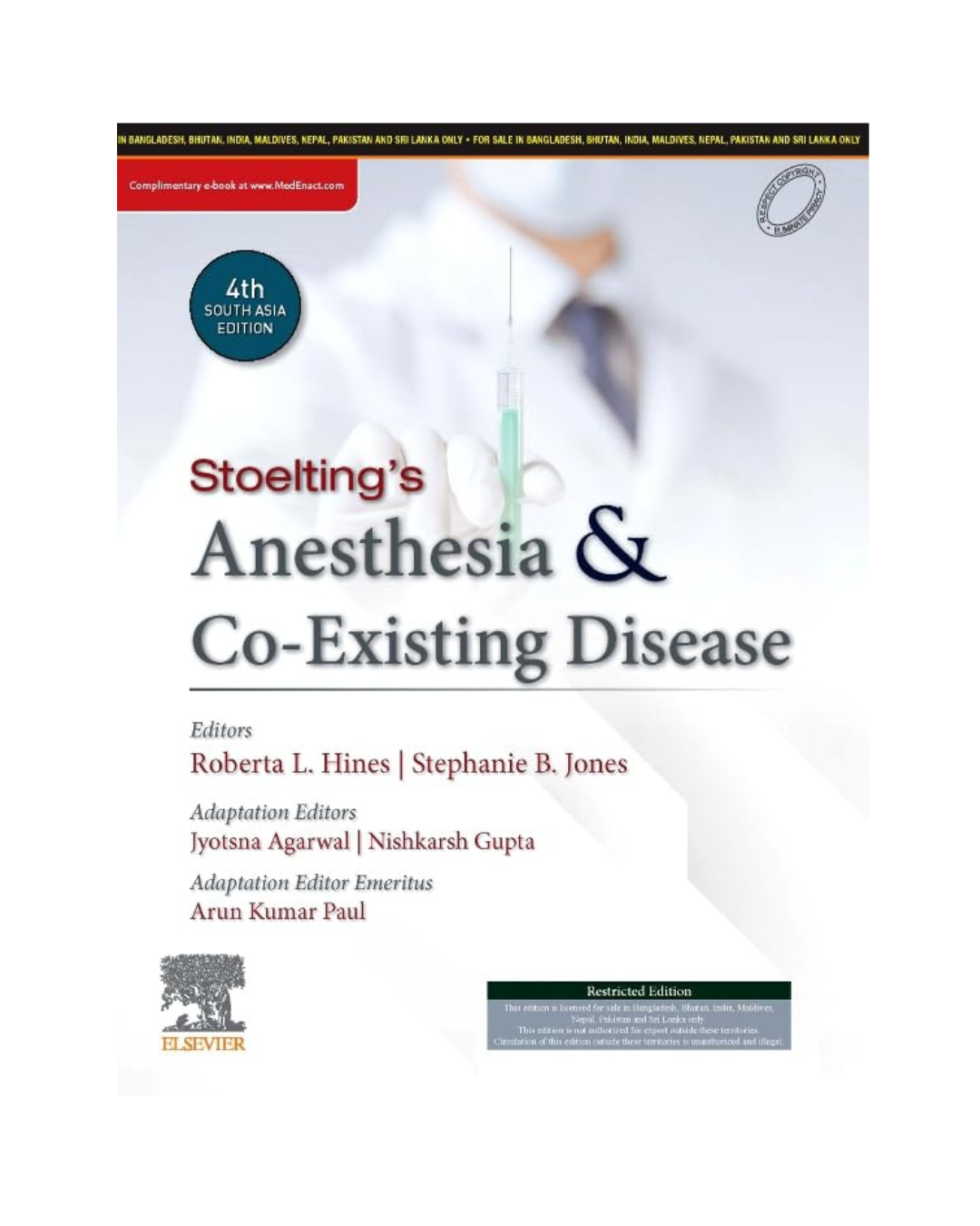 Stoelting's Anesthesia and Co-Existing Disease, 4th South Asia Edition 2024 by Agarwal Jyotsna