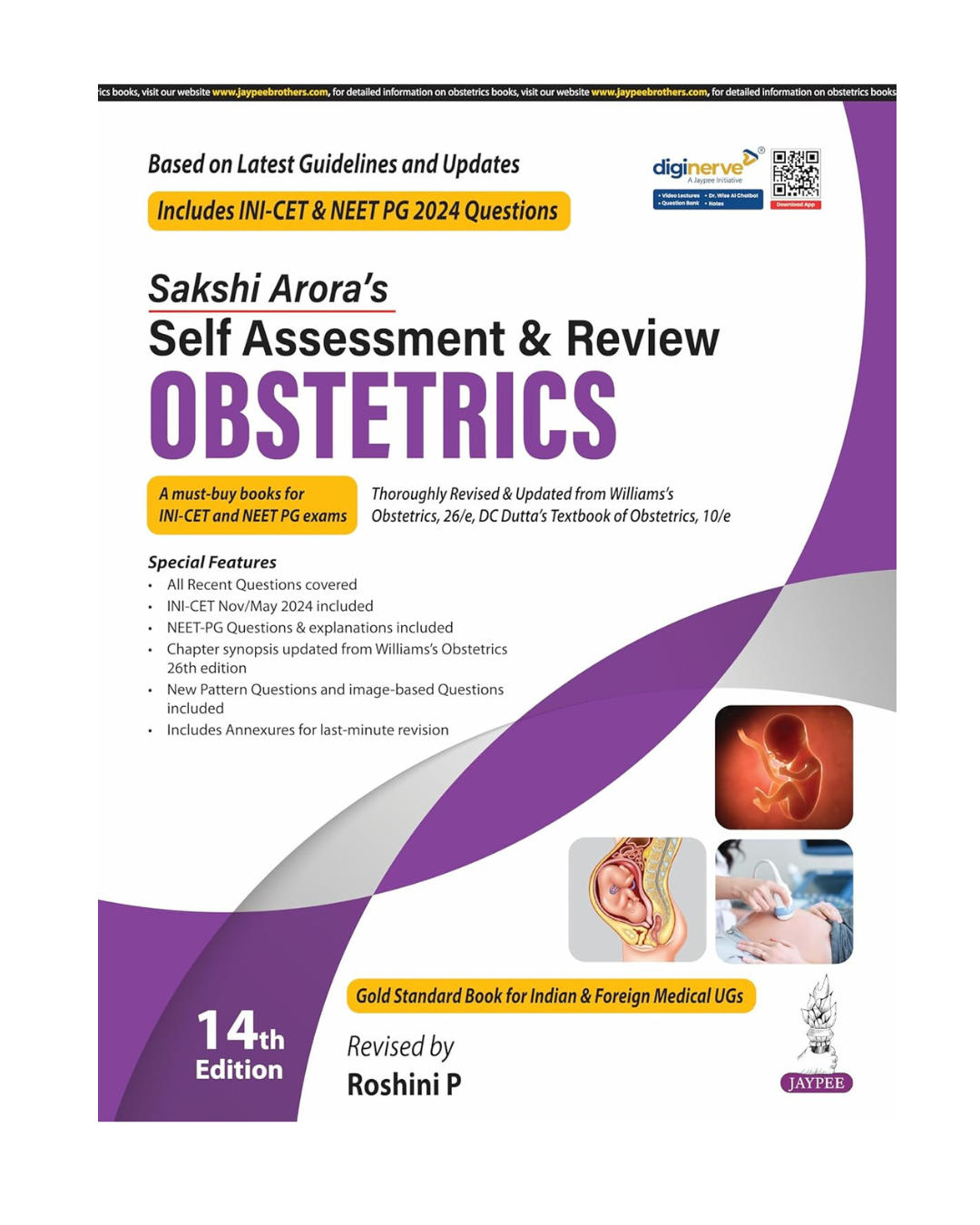 Sakshi Arora's Self Assessment & Review Obstetrics 14/e 2025