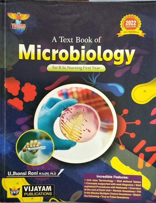 A Textbook Of Microbiology For Bsc Nursing-1st Year By U. JHANSI RANI