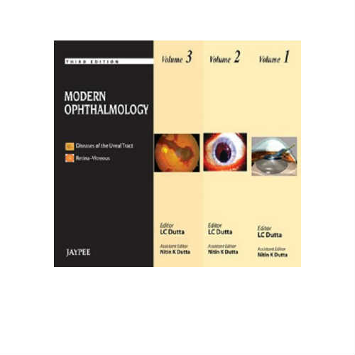Modern Ophthalmology by L.C Dutta (Set of 3 Volumes)