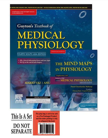 Guyton's Textbook of Medical Physiology 4/e 2024 SAE & The Mindmaps in Physiology 1/e by John E. Hall, Michael E. Hall