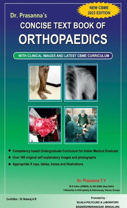 Concise textbook of Orthopaedics: CBME Curriculum - 2023 Kindle Edition by DR Prasanna T Y