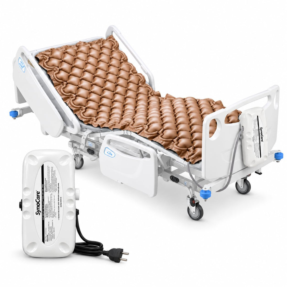 Anti decubitus bubble air mattress with pump