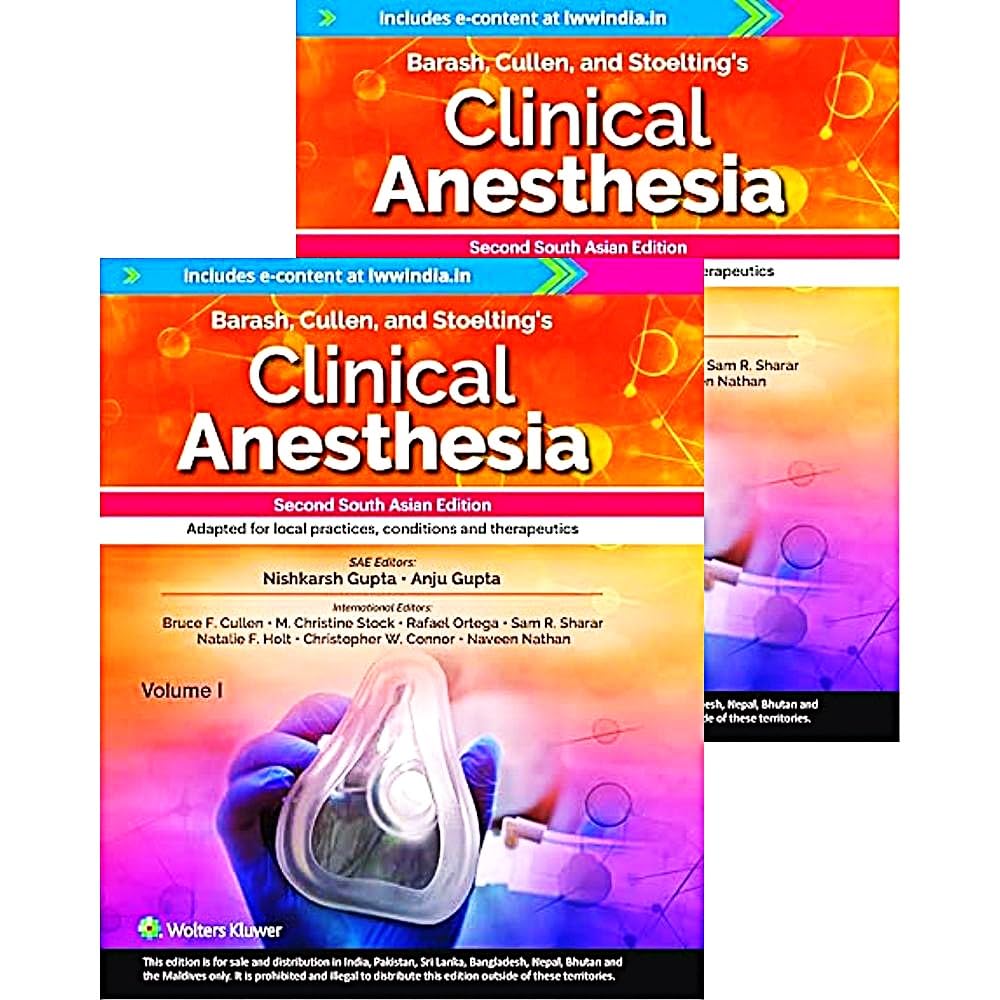 Barash, Cullen and Stoelting's Clinical Anesthesia (Vol 2 Set) 2nd SAE 2025 by Nishkarsh Gupta