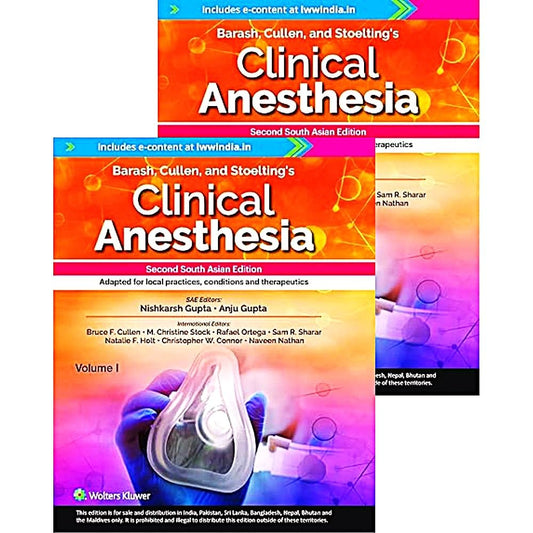 Barash, Cullen and Stoelting's Clinical Anesthesia (Vol 2 Set) 2nd SAE 2025 by Nishkarsh Gupta