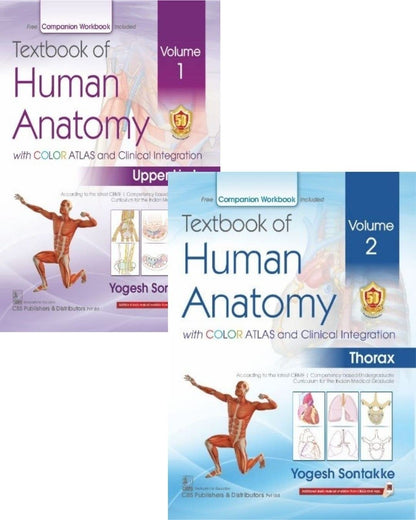 Textbook of Human Anatomy with Color Atlas and Clinical Integration (Vol 1 & 2) 2022 by Yogesh Sontakke