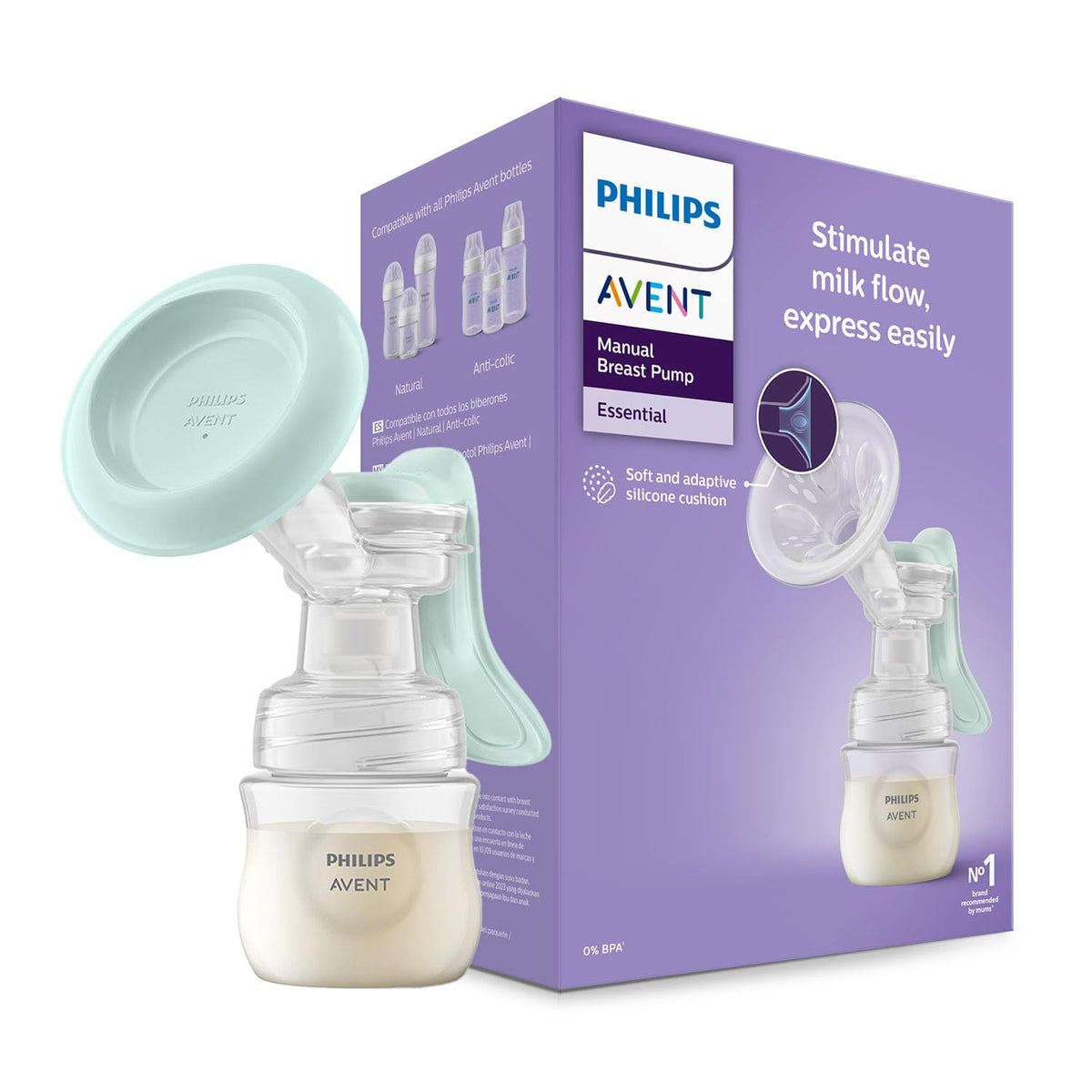 Manual breast pump