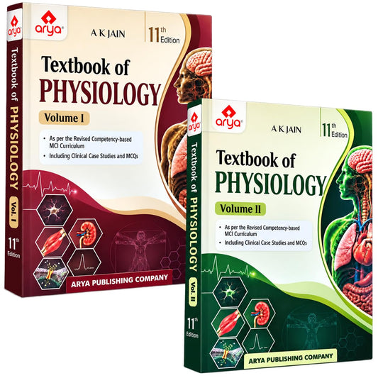Textbook Of Physiology 10ed ( Vol 1 & Vol 2 ) 2023  by A K Jain 11/e 2026