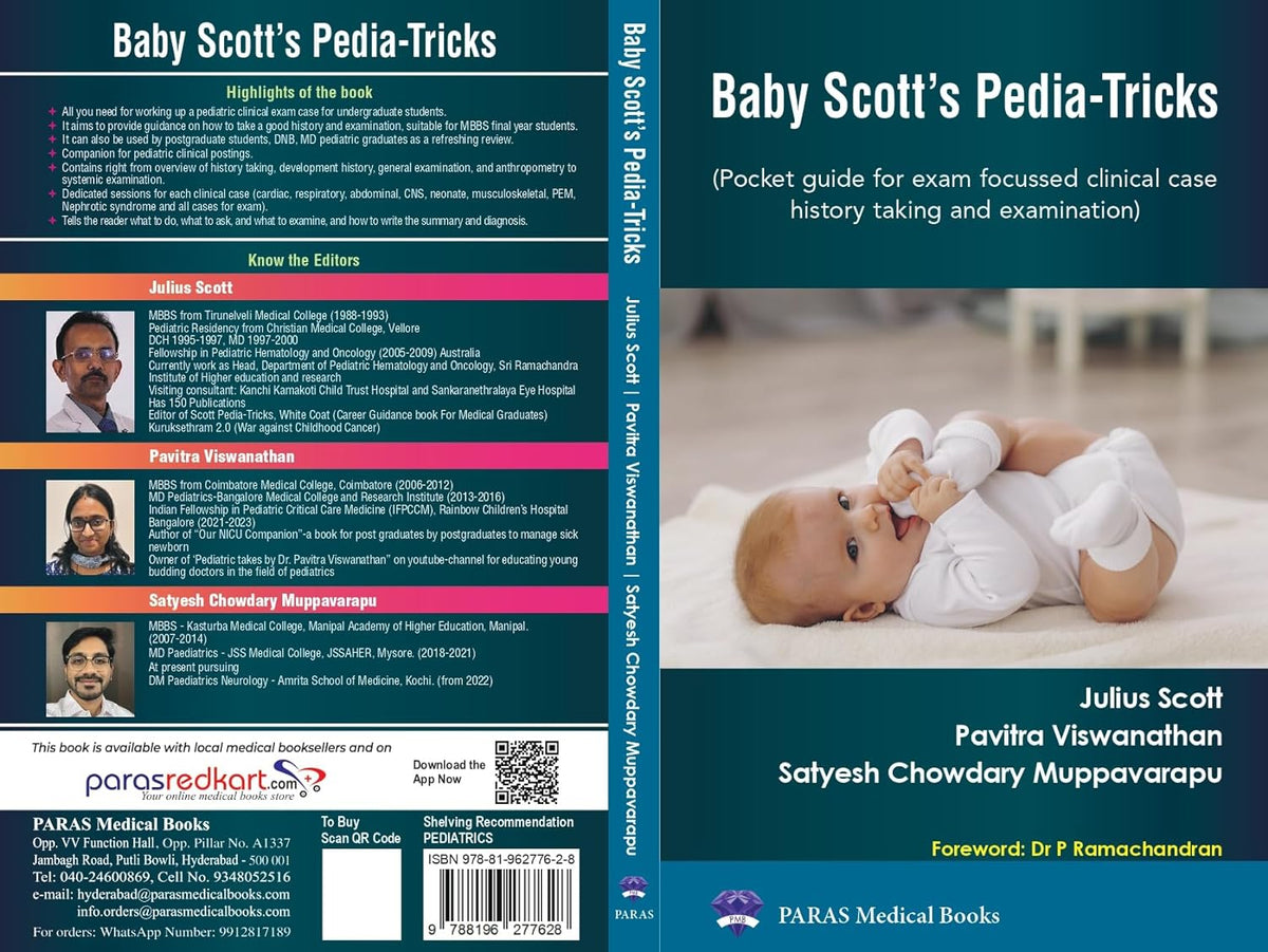 Baby Scott's Pedia-Tricks (Pocket Guide for Clinical Case, History Taking and Exam) 1/e 2023 By Julius Scott