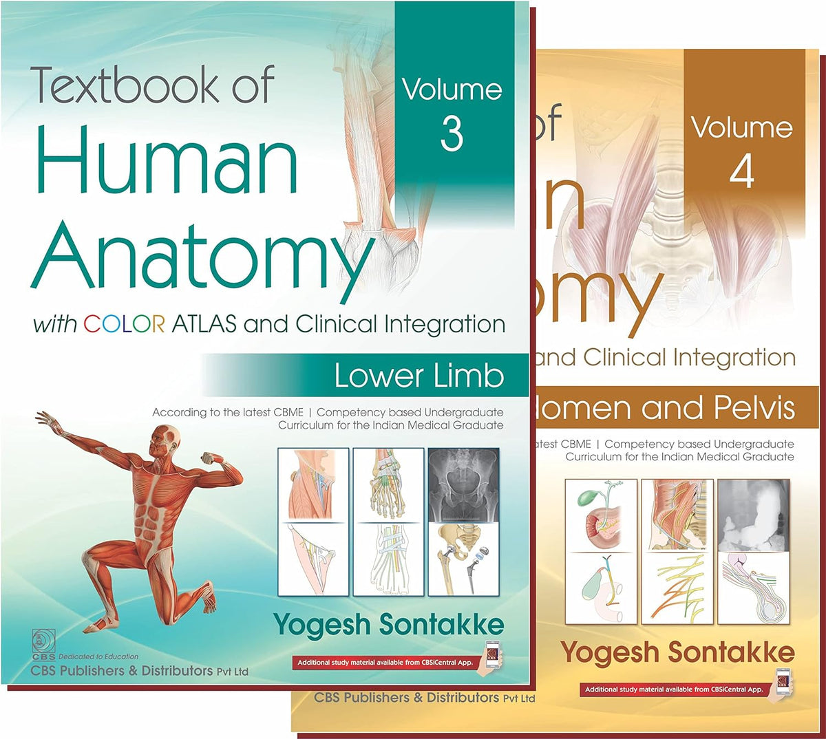 Textbook of Human Anatomy with Color Atlas and Clinical Integration (Vol 3 & 4) 2022 by Yogesh Sontakke