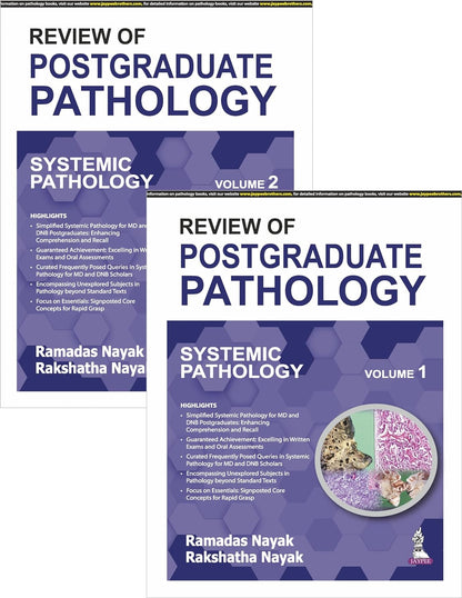 Review of Postgraduate Pathology (Systemic Pathology) 2 Vol Set by Ramadas Nayak 1/e 2026