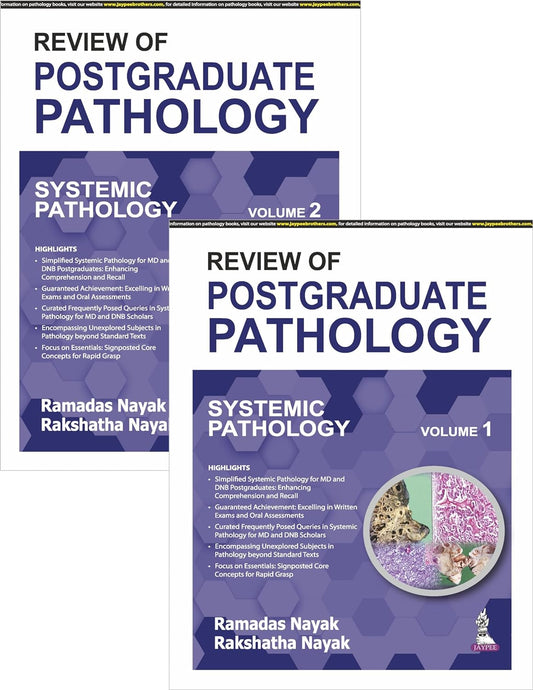Review of Postgraduate Pathology (Systemic Pathology) 2 Vol Set by Ramadas Nayak 1/e 2025