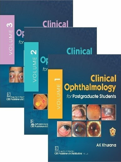 Clinical Ophthalmology for Postgraduate Students (3 Vol Set) 2024 by AK Khurana