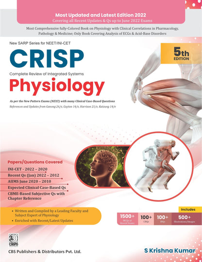 CRISP Complete Review Of Integrated Systems Physiology (2023) by S Krishna Kumar