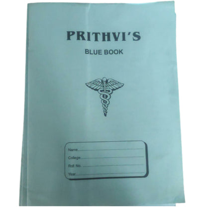 Prithvi's Unruled Bluebook for Internal Assessments (Set of 10)100 Pages