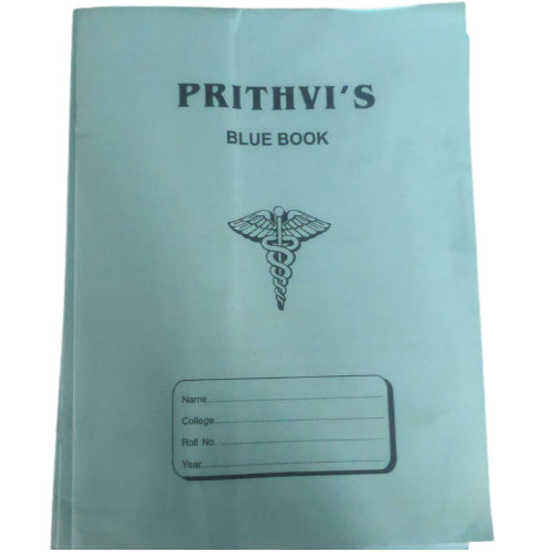 Prithvi's Unruled Bluebook for Internal Assessments (Set of 10)100 Pages