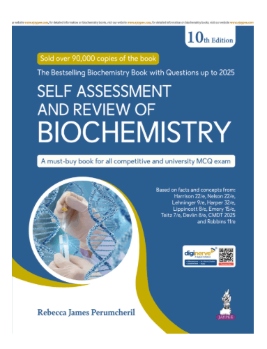 Self Assessment & Review of Biochemistry 10/e 2026 by Rebecca James Perumcheril