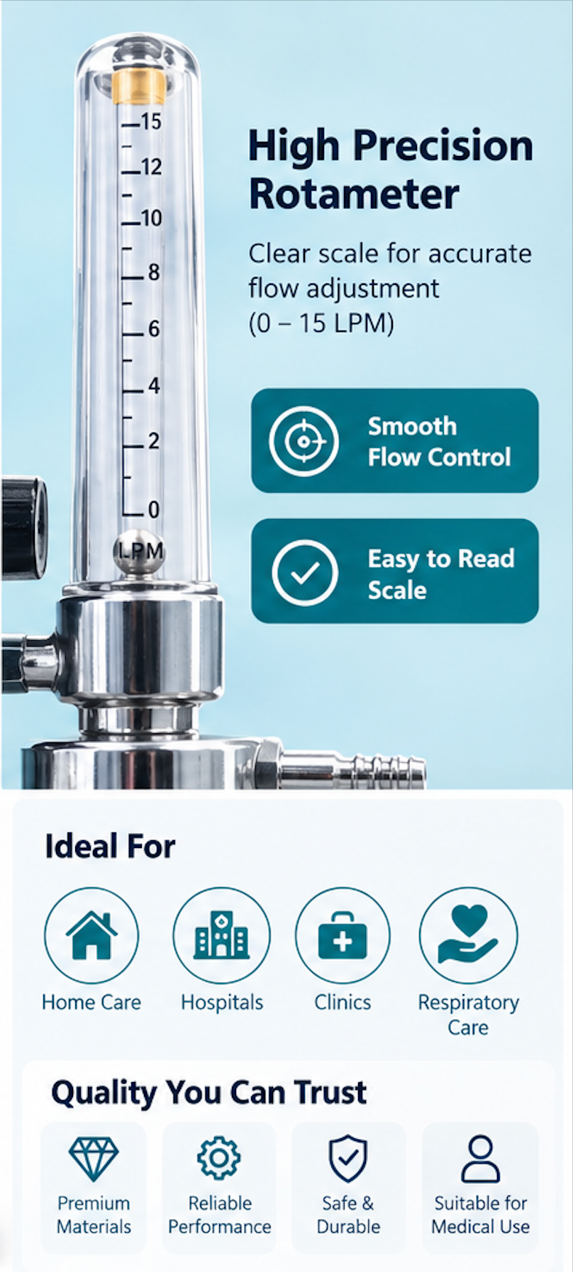 CareTouch Oxygen Fine Adjustment Valve