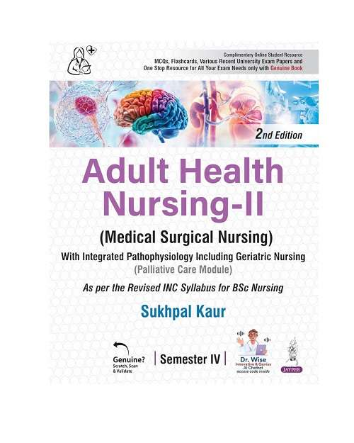 Adult Health Nursing-II (Medical Surgical Nursing) by Sukhpal Kaur 2/e 2026