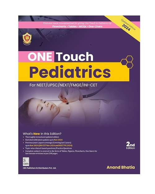 ONE TOUCH Pediatrics for NEET/NEXT/FMGE/INI-CET by Dr Anand Bhatia 2/e 2025