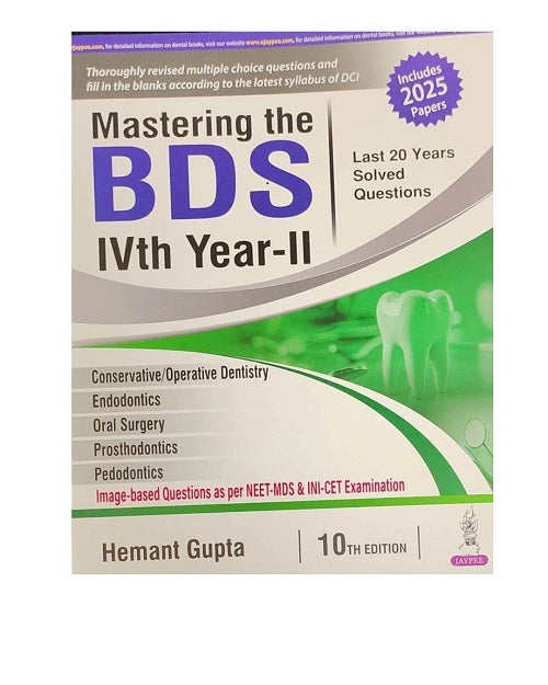 Mastering the BDS 4th Year-2 by Hemant Gupta 10/e 2026