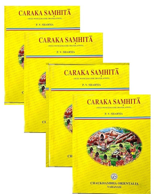 Caraka Samhita (Text With English Translation) 4 Vol Set RP 2024 by P V Sharma