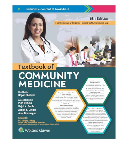 Textbook of Community Medicine by Rajvir Bhalwar 6/e 2025