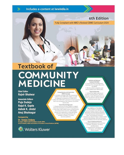 Textbook of Community Medicine by Rajvir Bhalwar 6/e 2025