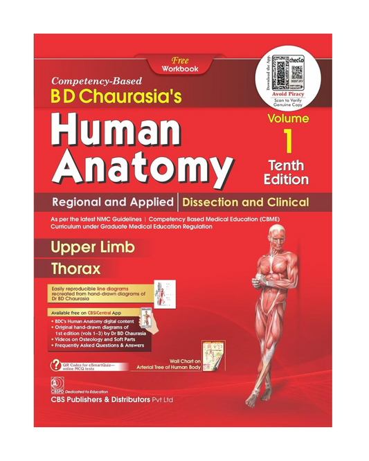 BD Chaurasia’s Human Anatomy 10/e 2026 Vol-1