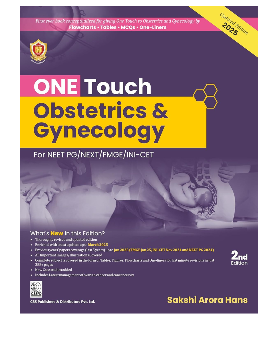 ONE TOUCH Obstetrics & Gynecology For NEET/NEXT/FMGE/INI-CET 2025 by Dr Sakshi Arora Hans