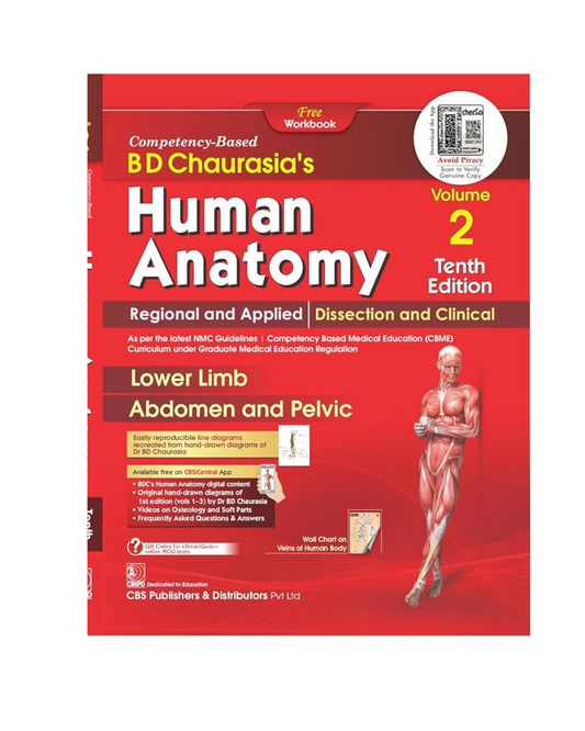 BD Chaurasia’s Human Anatomy 10/e 2026 Vol-2