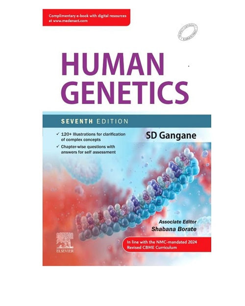 Human Genetics with Access Code by S D Gangane 7/e 2025