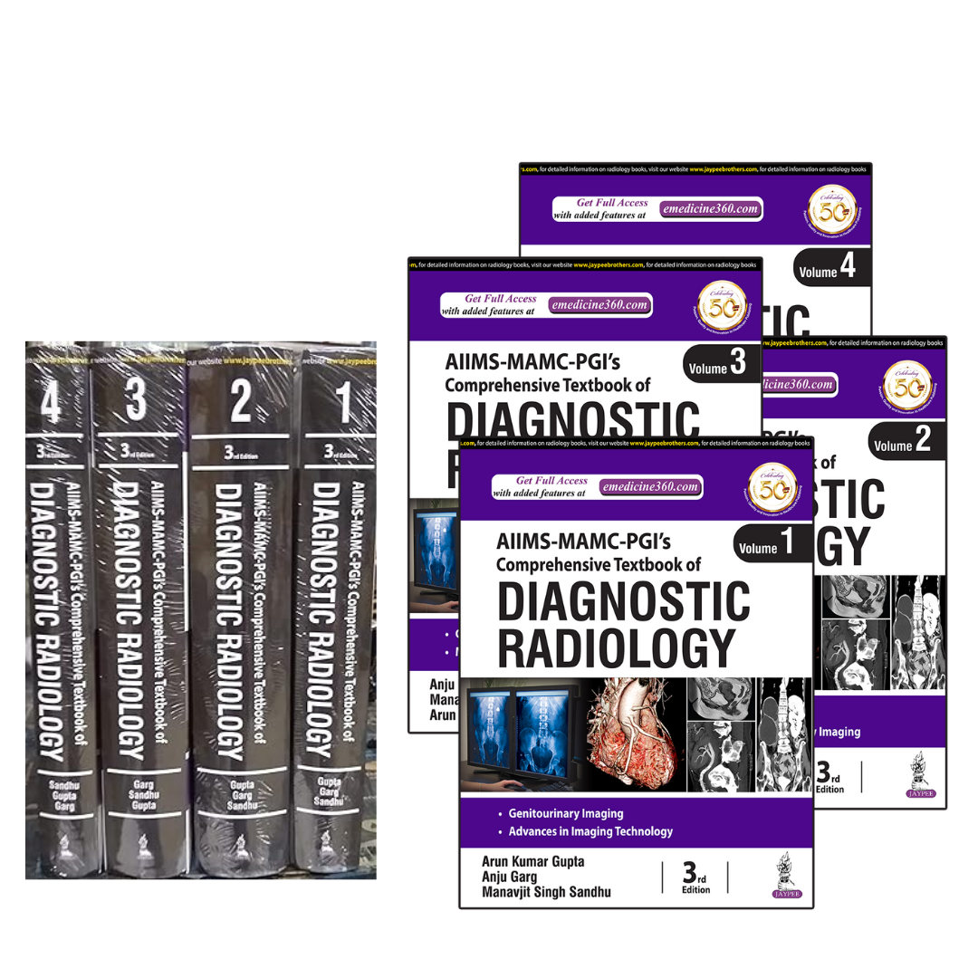 Berry's / AIIMS MAMC PGI's Comprehensive Textbook of Diagnostic Radiology (Set of 4 Vols- 2023)