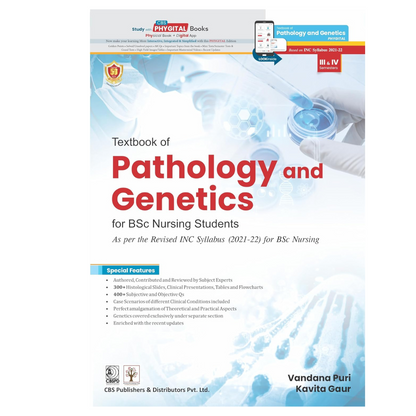 Textbook of Pathology and Genetics for BSc Nursing Students 2024 by Dr Vandana Puri