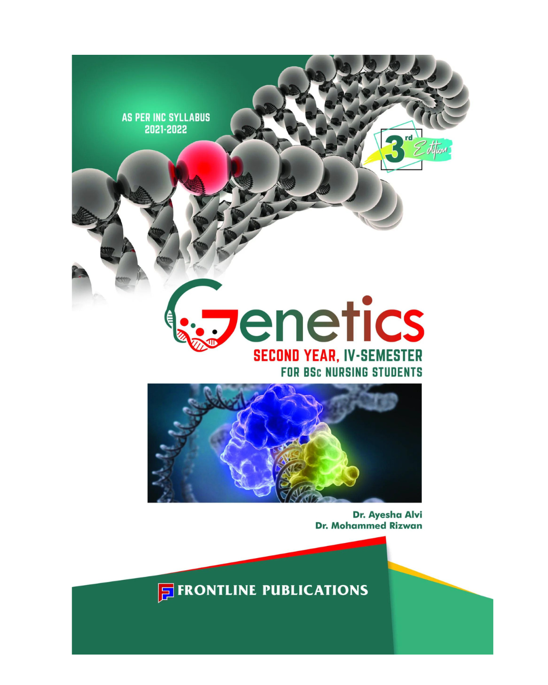 Genetics for B.Sc. Nursing Students for 2nd Year 4th Semester 3/e 2024 By Dr. Ayesha Alvi