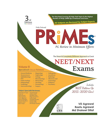 PRIMES (Vol 2) Clinical Sciences 3/e 2020 by Agrawal V D