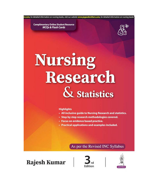 Nursing Research & Statistics 3/e 2024 by Rajesh Kumar