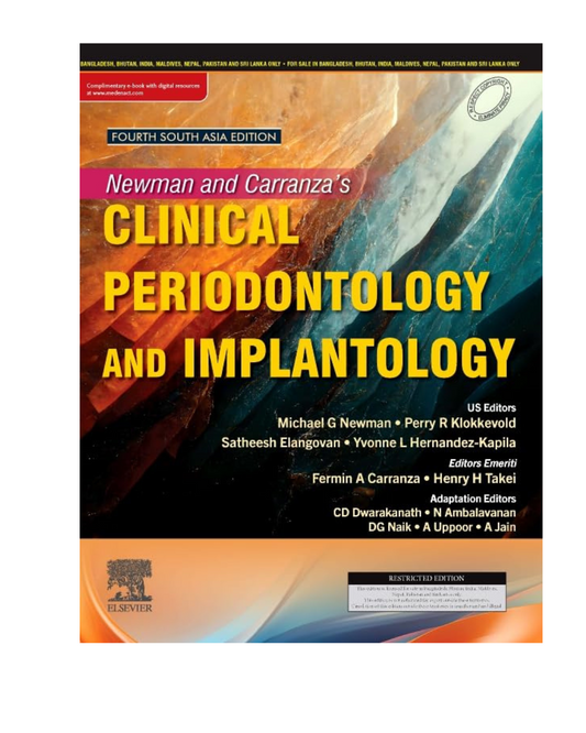 Newman and Carranza's Clinical Periodontology South Asia Edition 4/e 2024 by Dwarakanath