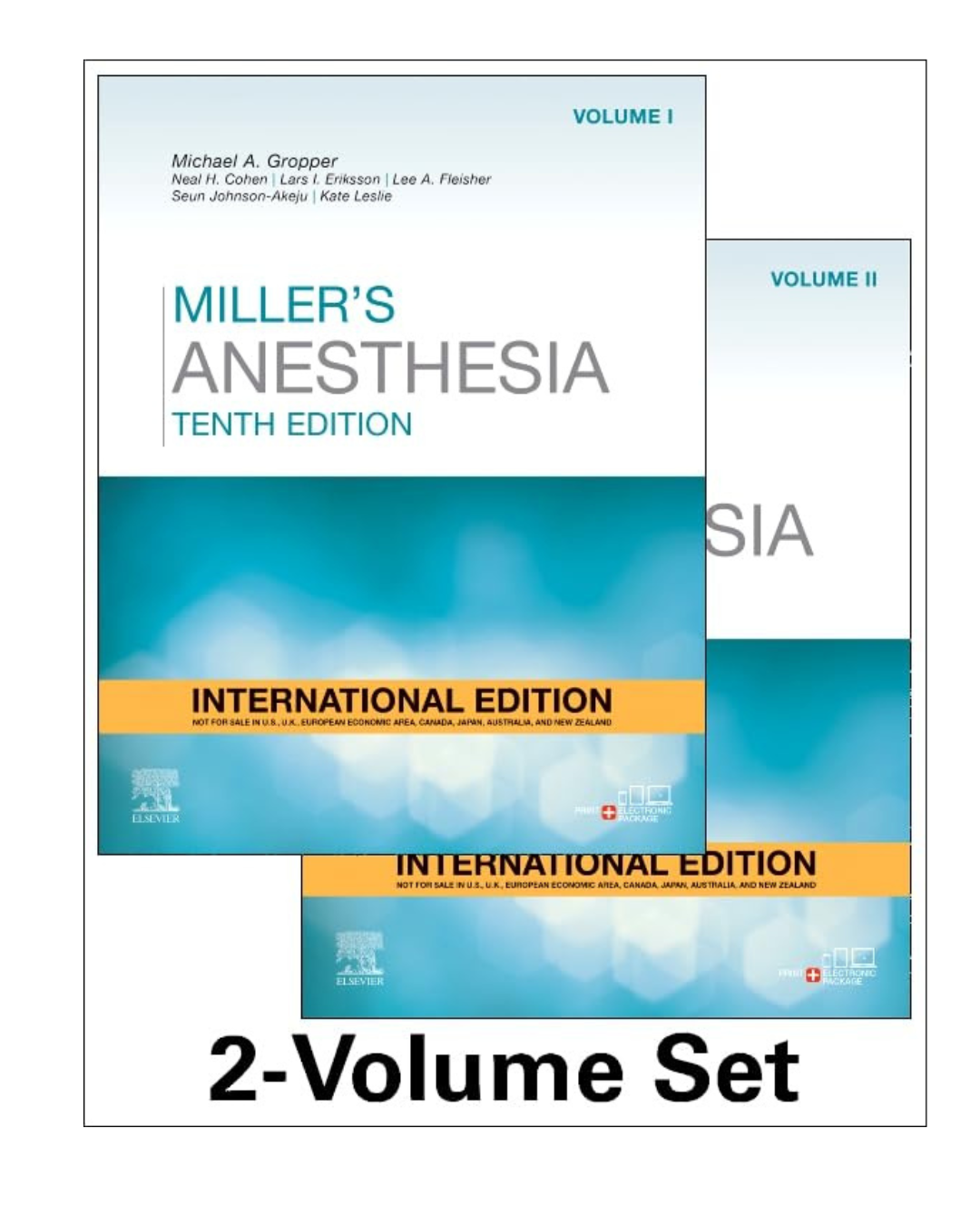 Miller's Anesthesia International Edition (2 Vol set) by Michael E. Gropper 10/e 2024