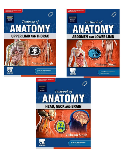 Textbook Of Anatomy By Vishram Singh ( Vol 1, 2 & 3)