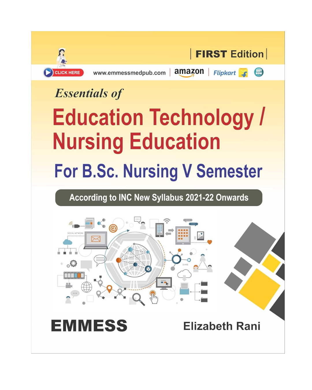 Essentials of Education Technology / Nursing Education For BSc Nursing 5th Semester 1/e 2024 by Elizabeth Rani