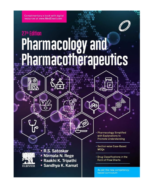 Pharmacology and Pharmacotherapeutics 27/e 2024 by RS Satoskar