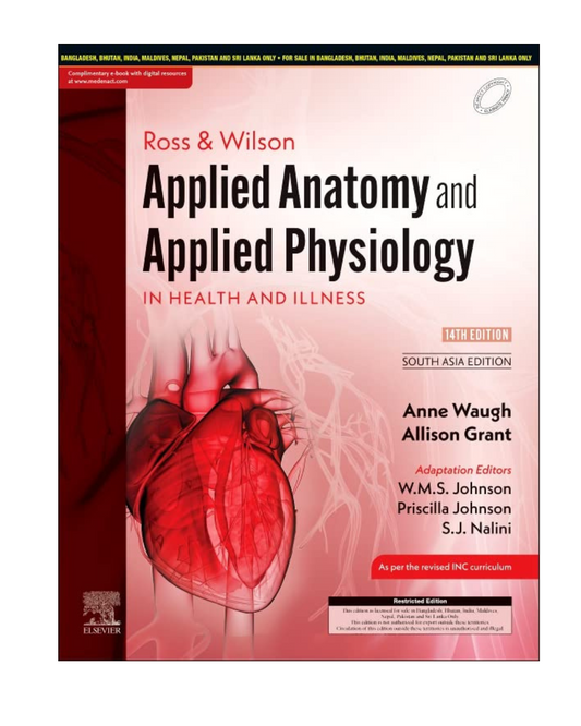 Ross and Wilson Applied Anatomy and Applied Physiology in Health and Illness,1st SAE 2022 by WMS Johnson