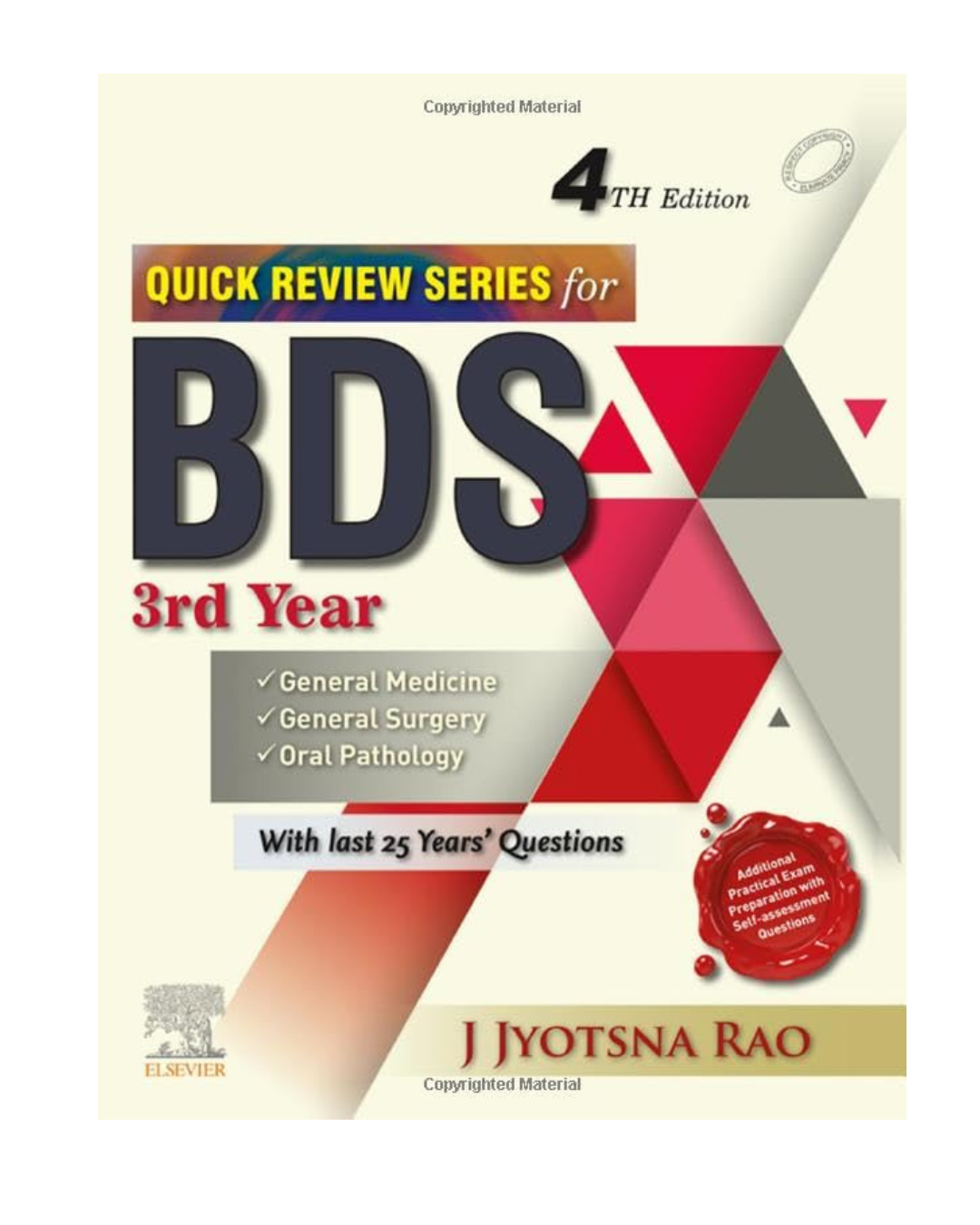 Quick Review Series for BDS 3rd Year 4/e 2022 by Jyostna Rao