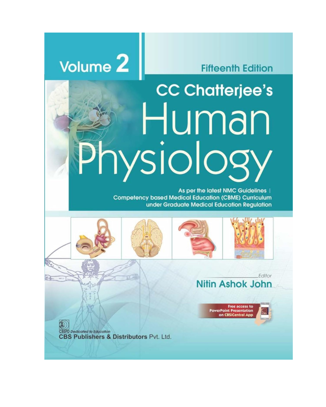 CC Chatterjee's Human Physiology 15/e 2025 Volume 2 by Nitin Ashok John