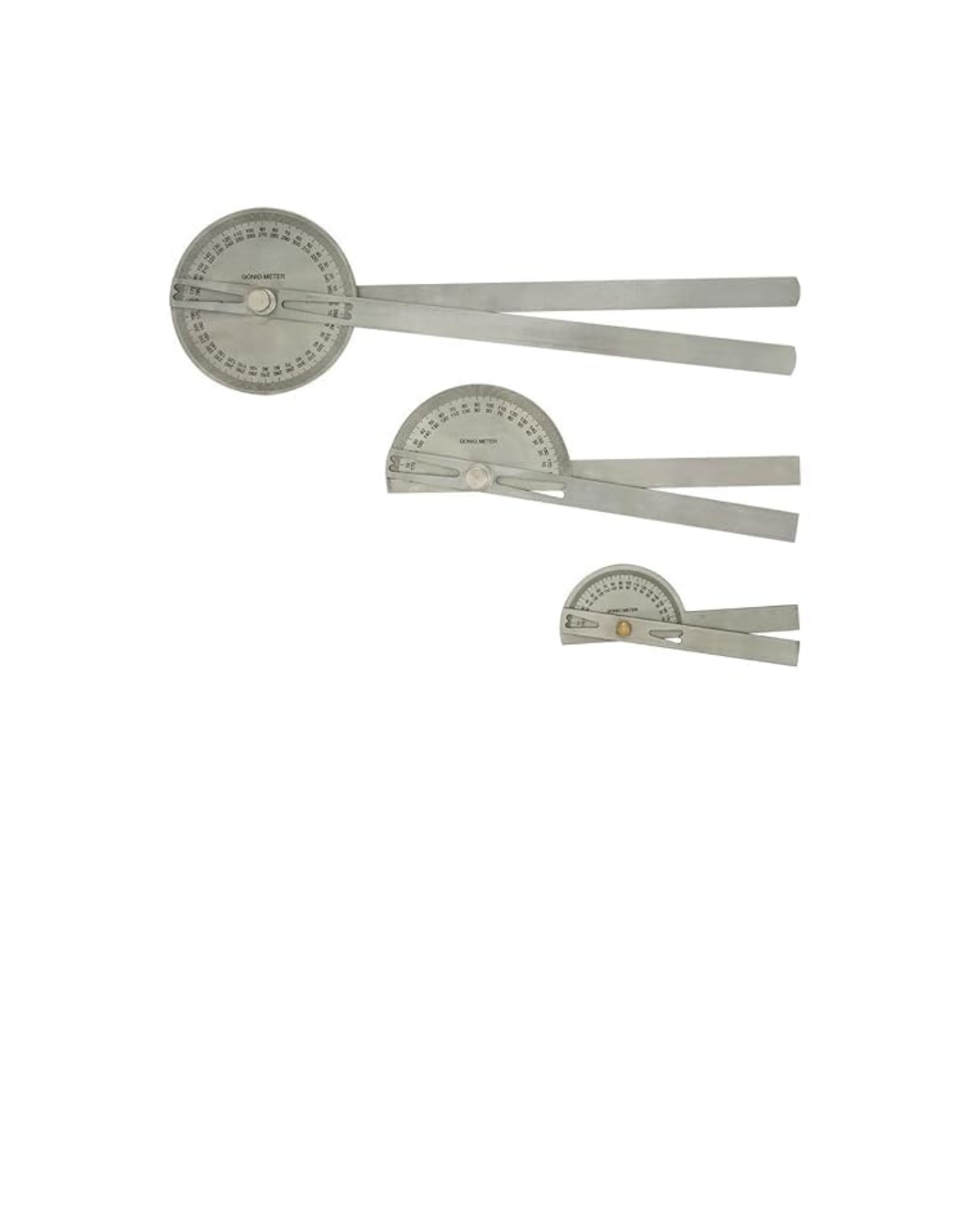Goniometer ( Set of 3 - Small, Medium & Large)
