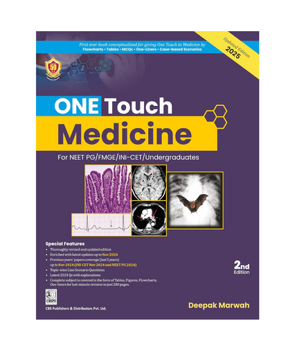 ONE Touch Medicine for NEET PG/FMGE/ INI-CET/Undergraduates 2/e 2025 by Deepak Marwah