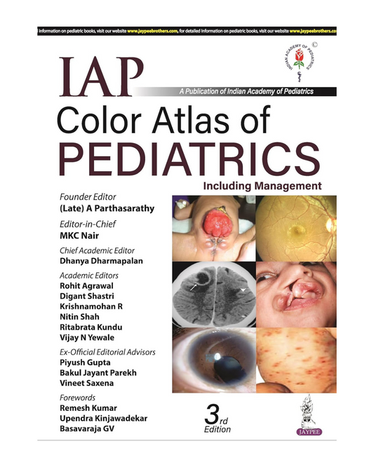 IAP Color Atlas of Pediatrics 3/e 2024 by (Late) A Parthasarathy